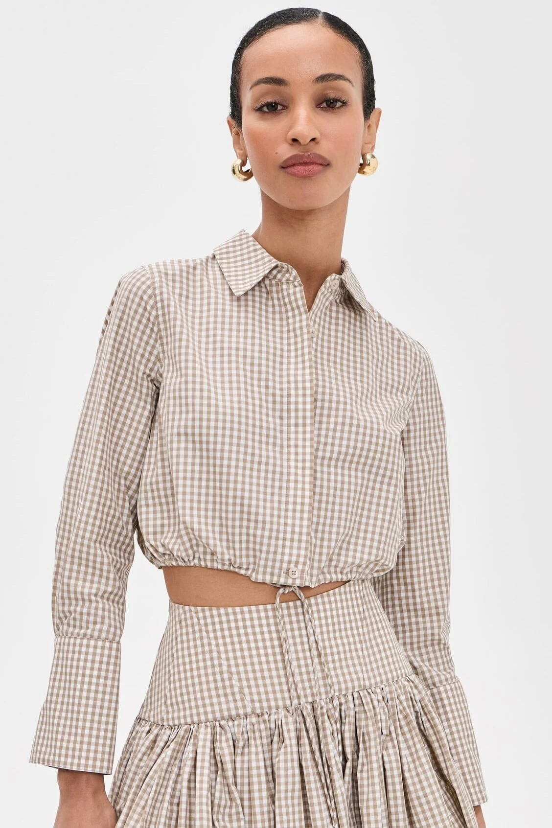 ALEXIS | Mazi Top - Tan/White