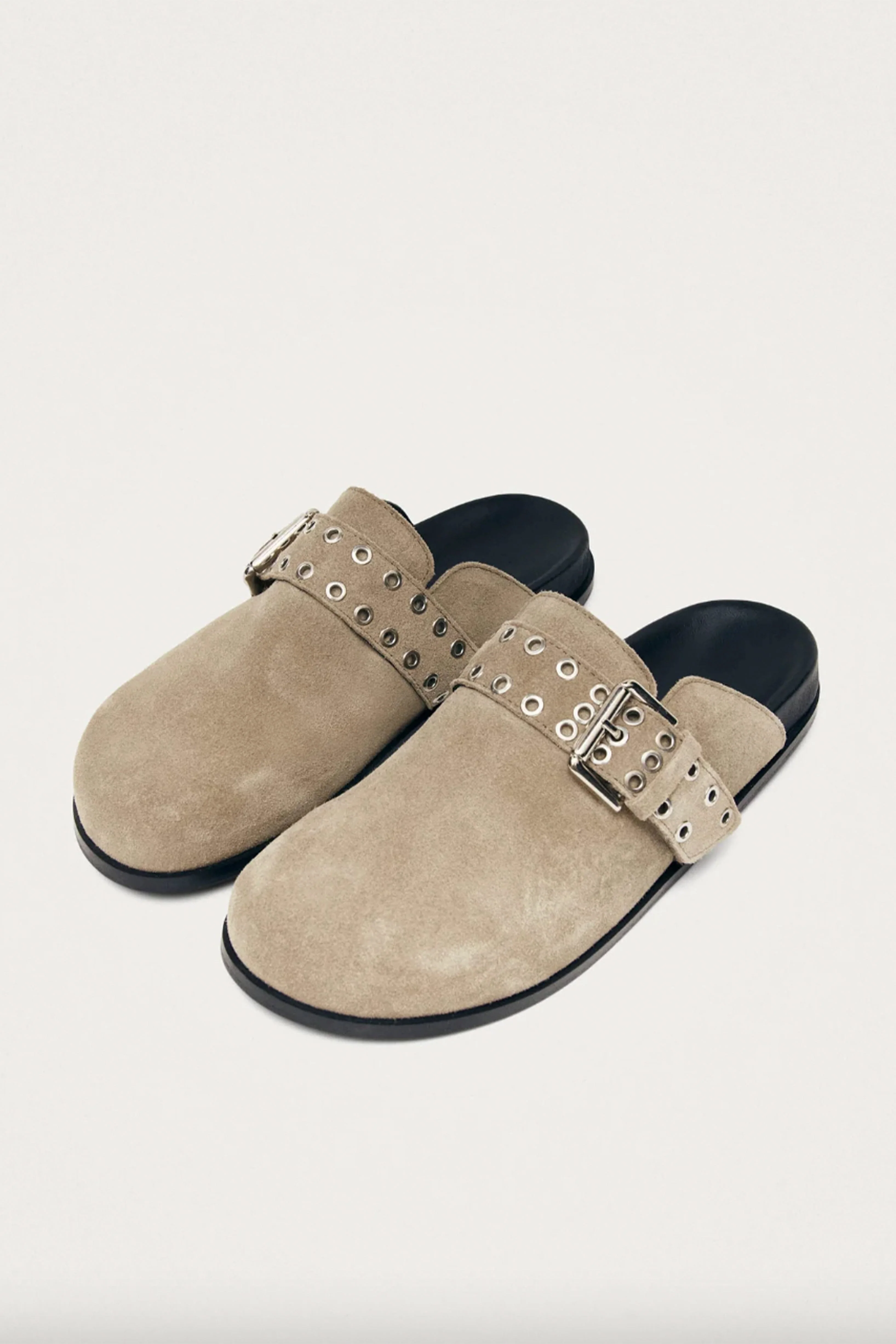 ALOHAS | Halia Leather Mules - Beige - Image 2