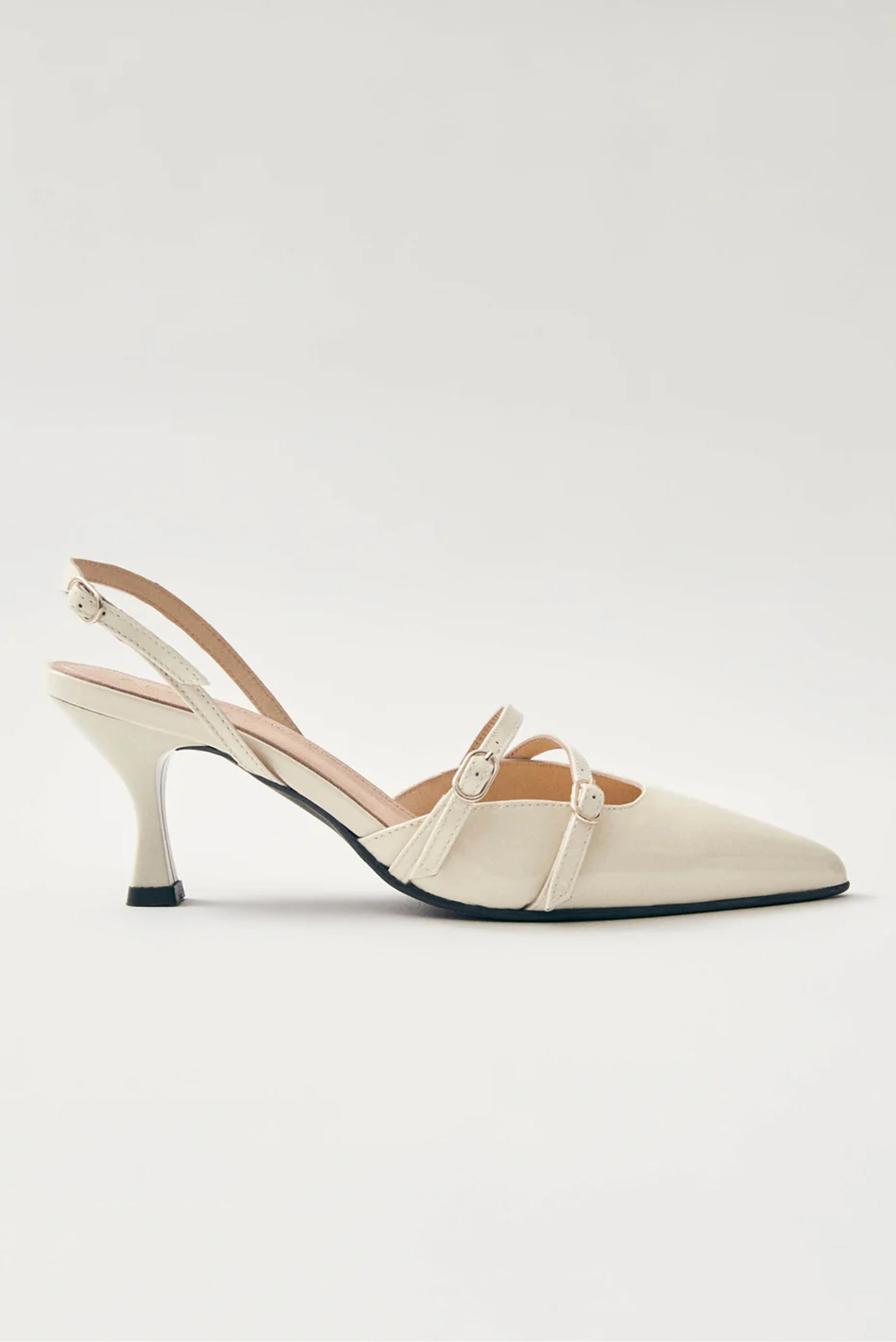 ALOHAS | Jooelle Onix Leather Pumps - Cream - Image 2