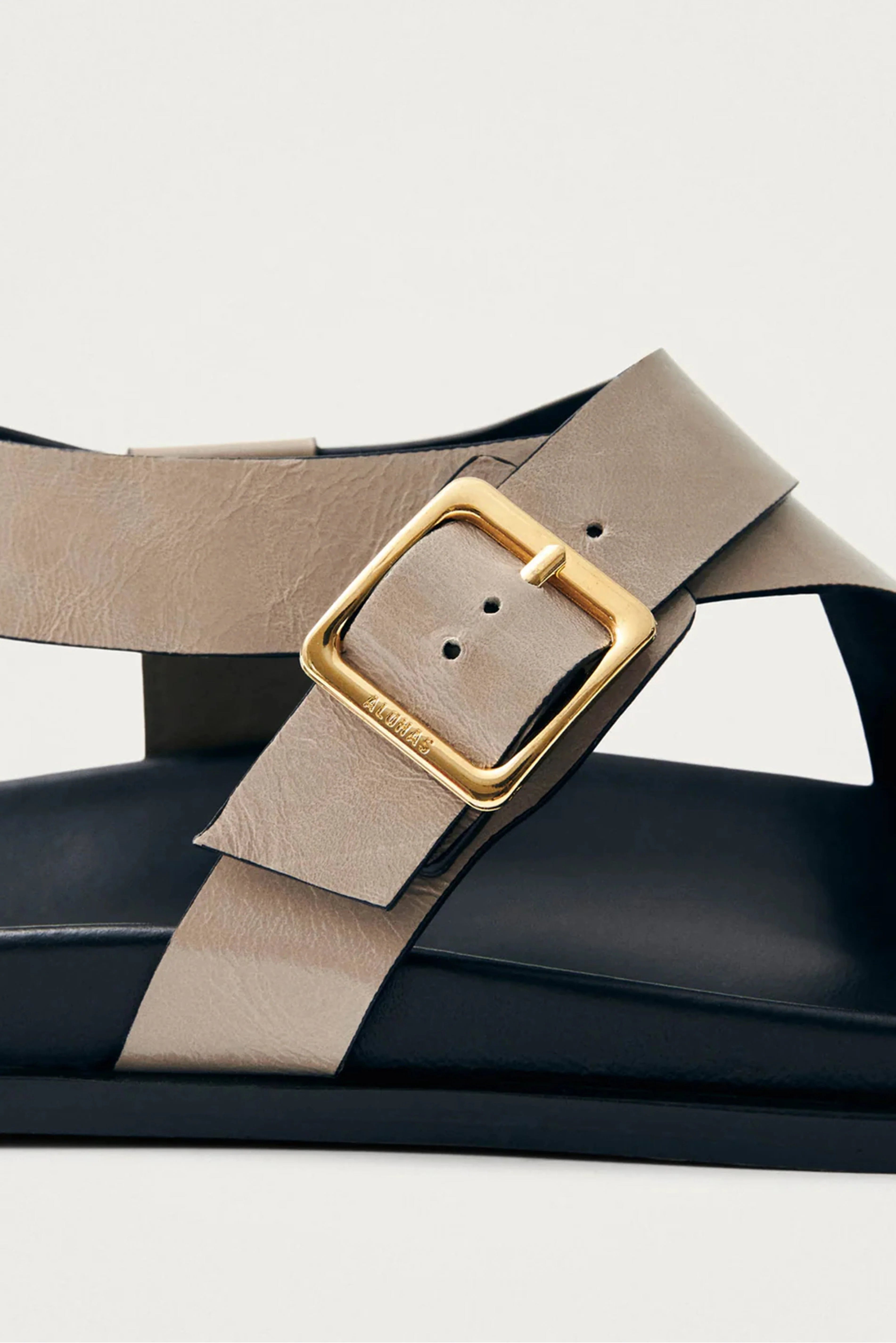 ALOHAS | Siren Onix Leather Sandal - Beige - Image 5