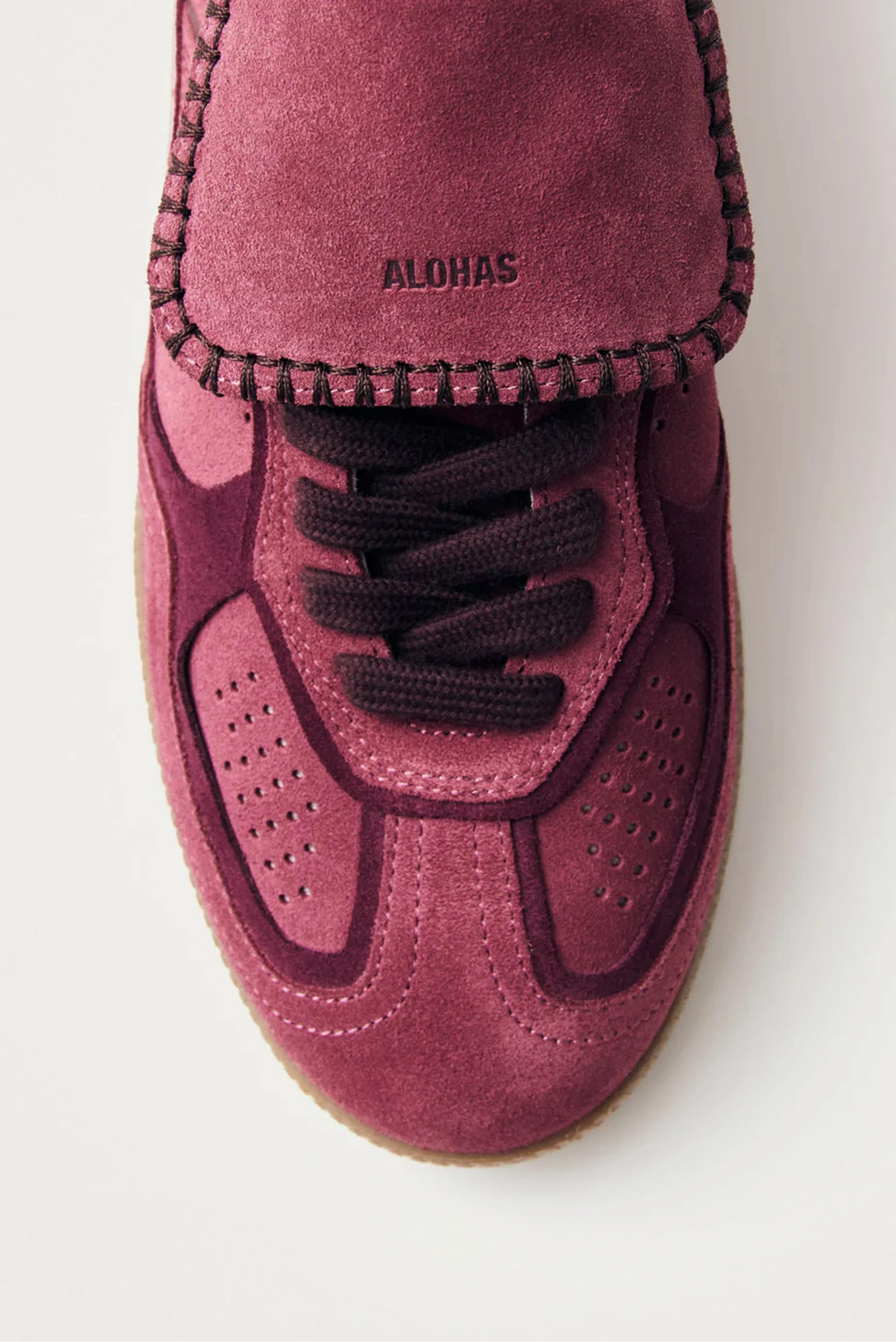 ALOHAS | The 490 Club Suede Leather Sneaker - Raspberry - Image 5