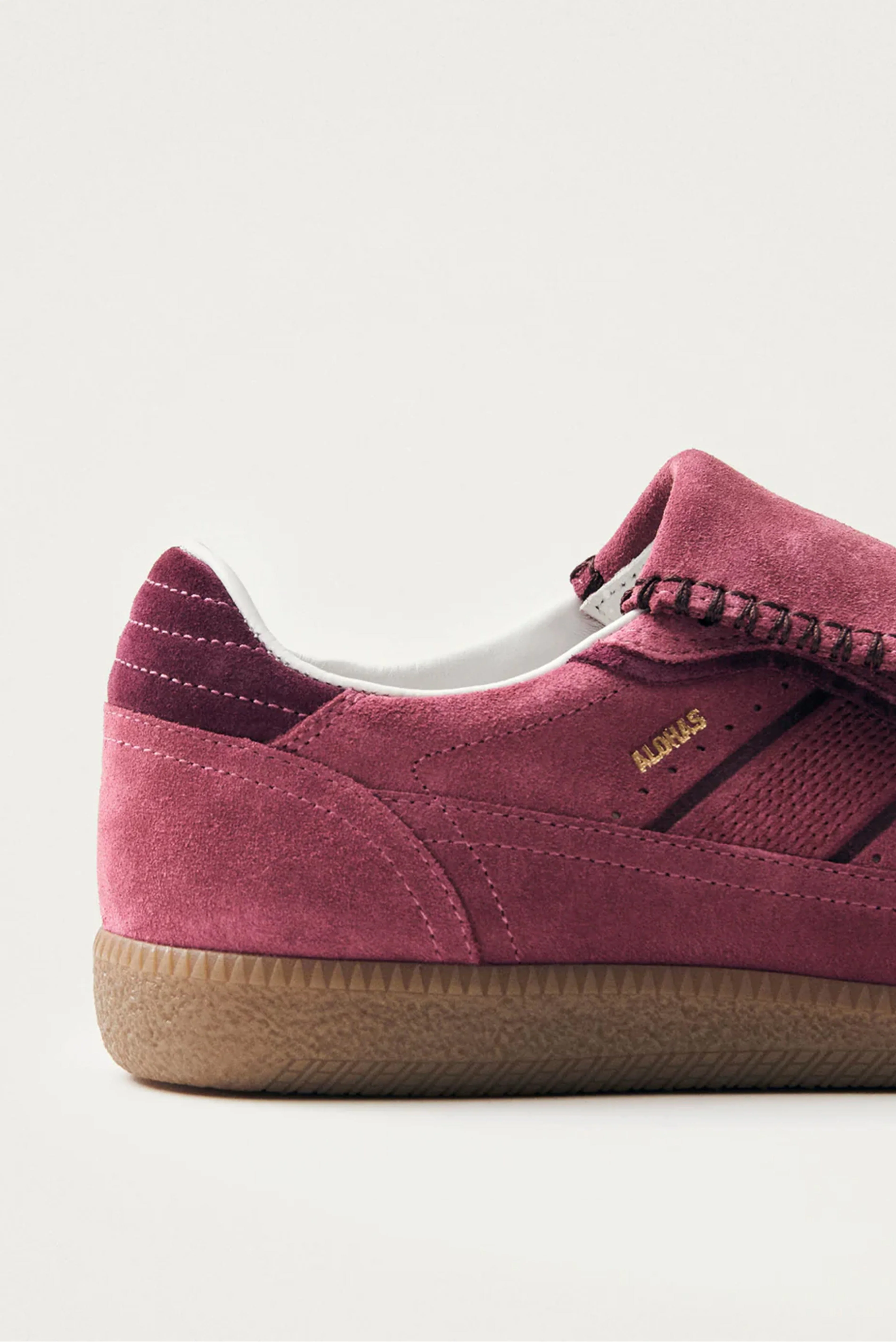ALOHAS | The 490 Club Suede Leather Sneaker - Raspberry - Image 6
