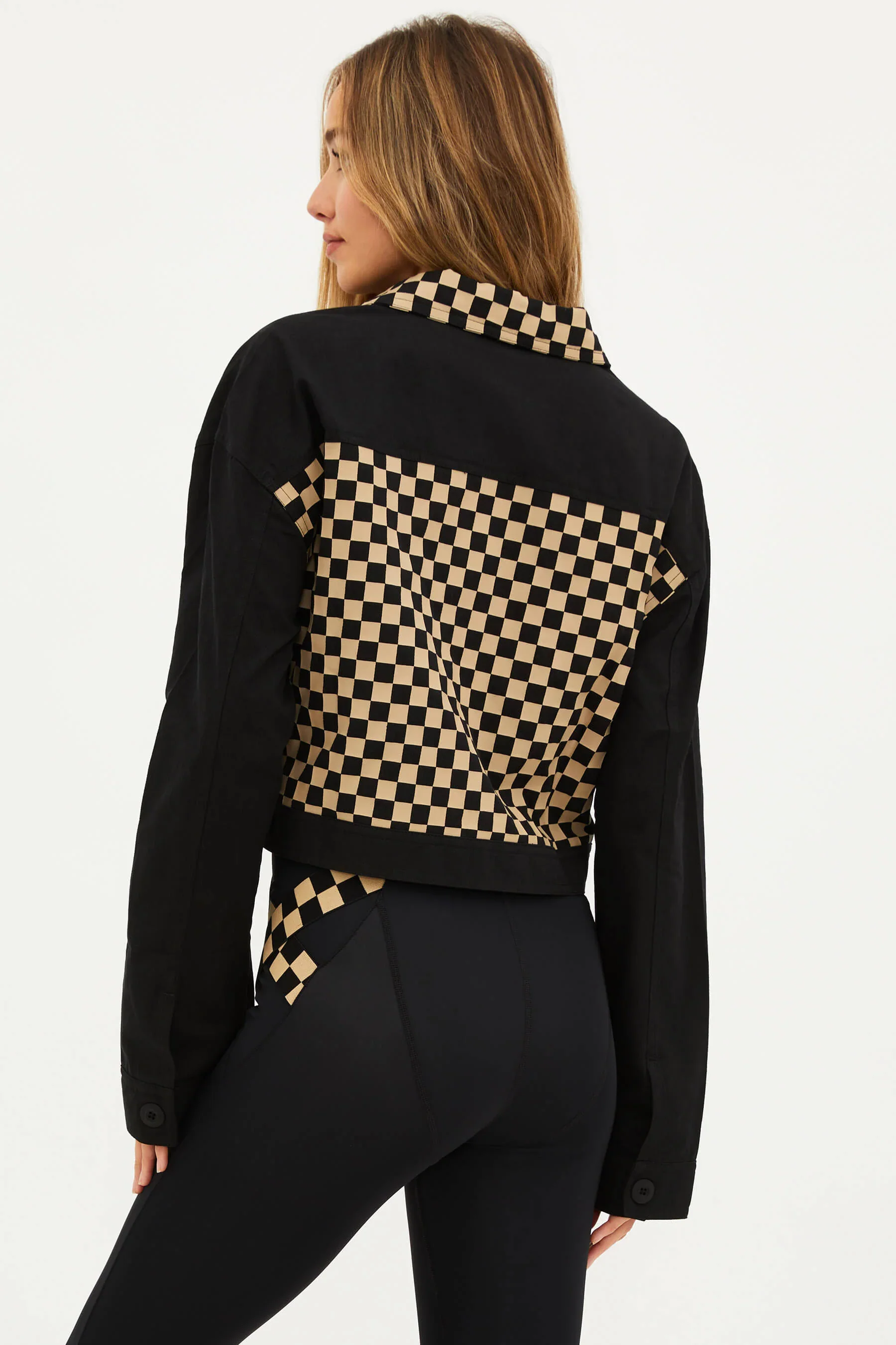 BEACH RIOT | Desert Trucker Jacket - Taupe & Black - Image 3
