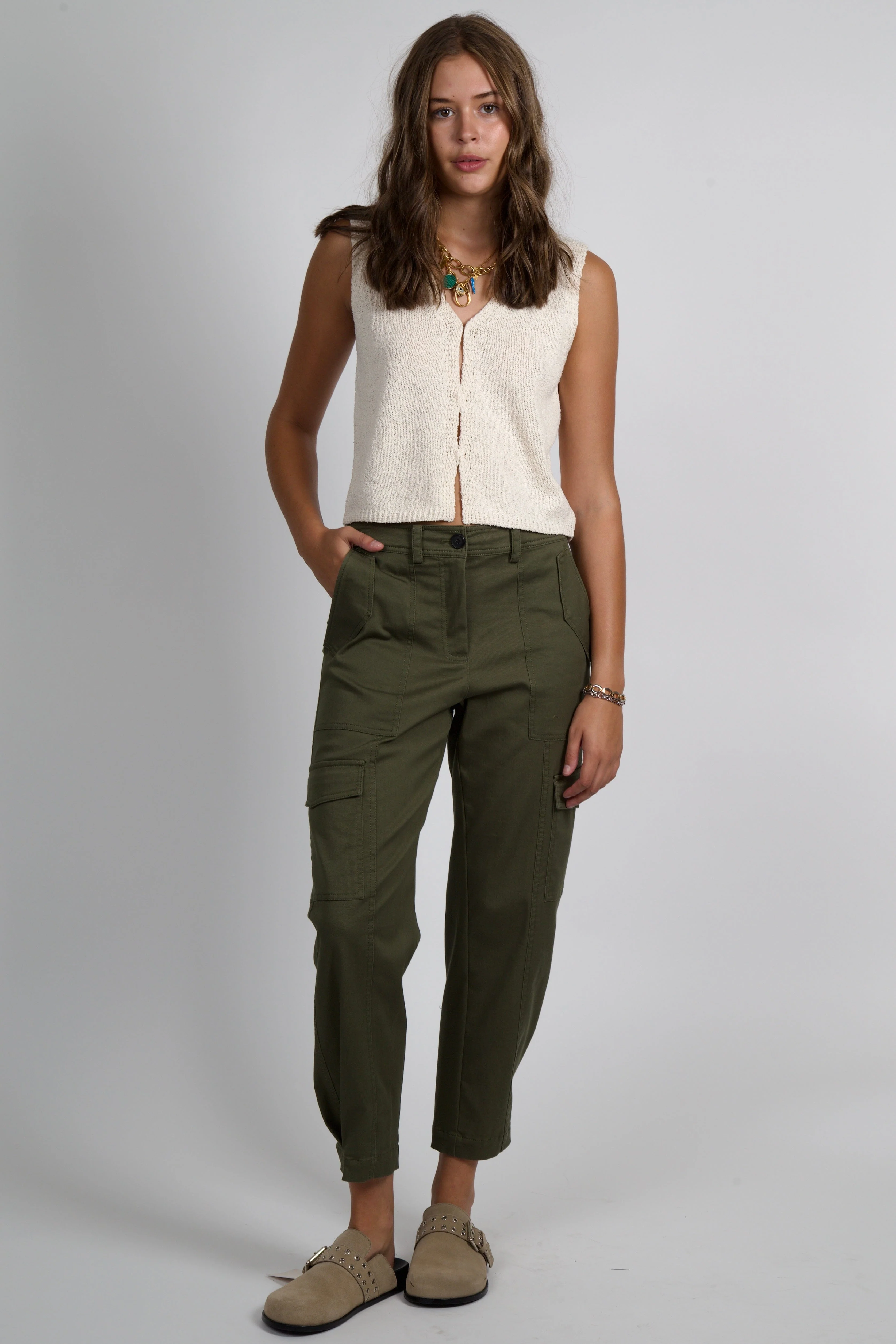 DEREK LAM | Elian Utility Pant - Fatigue - Image 2