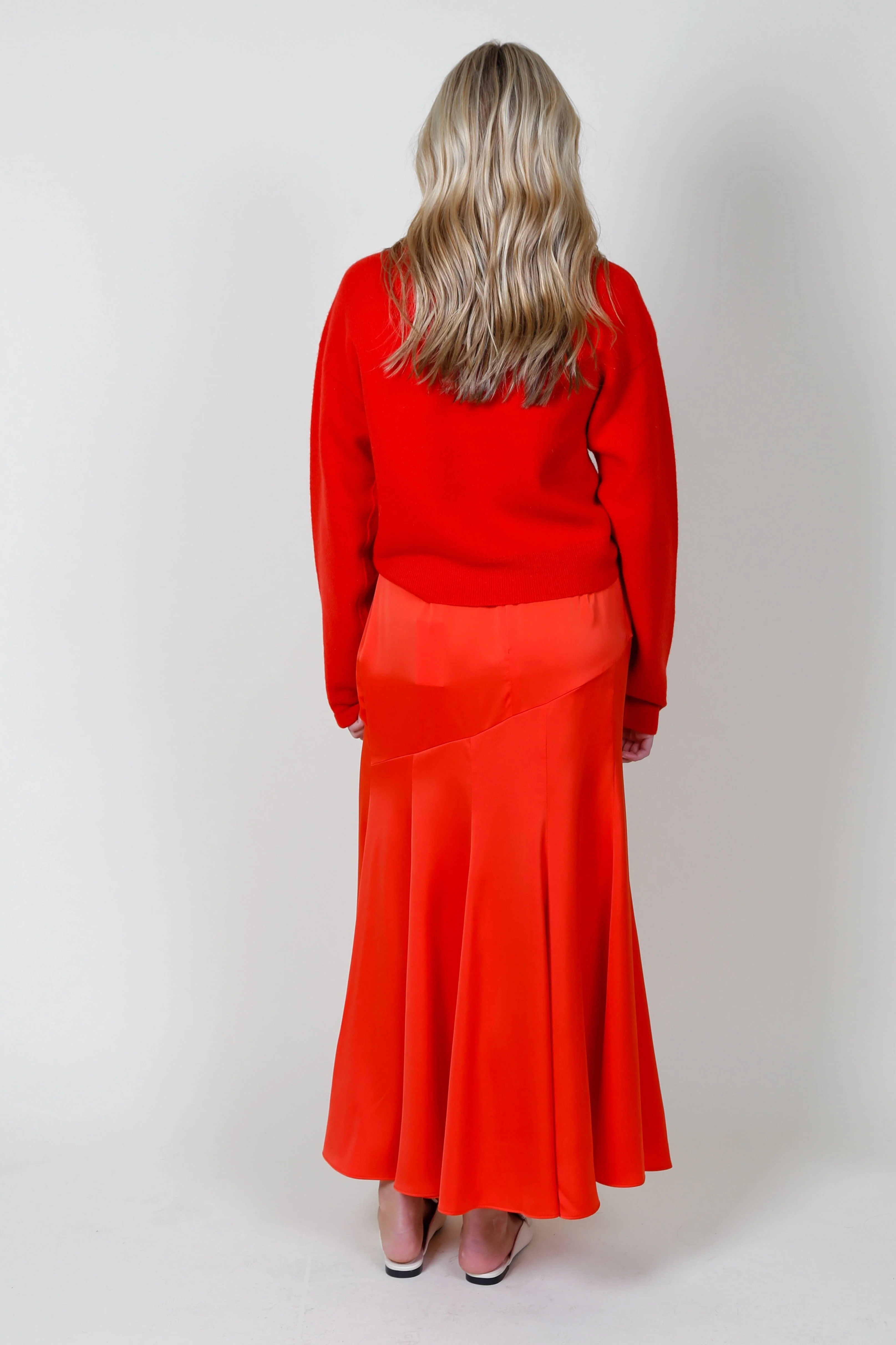 DEREK LAM | Paulette Flared Midi Skirt - Sunset - Image 5