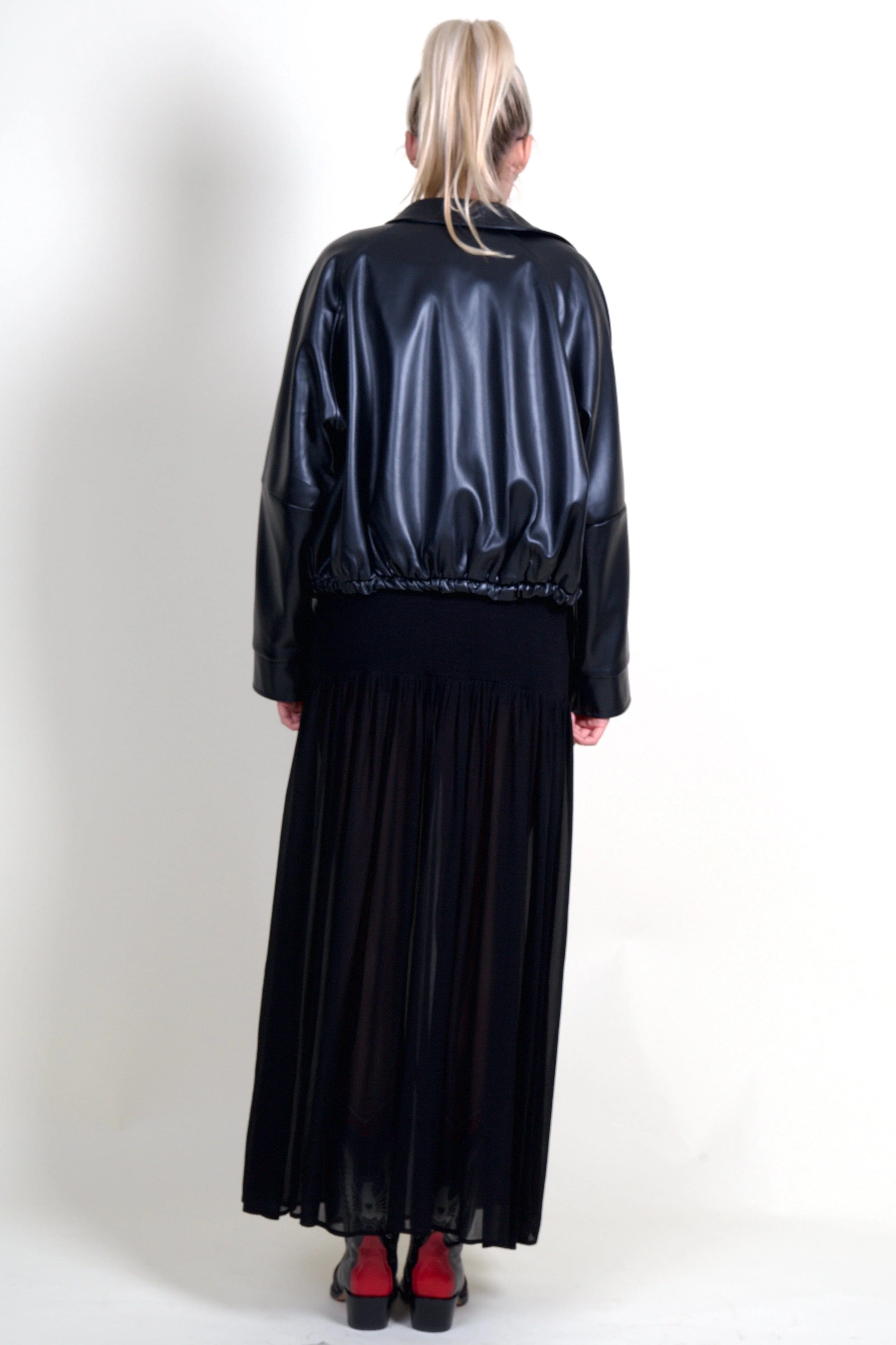 ENZA COSTA | Airy Full Length Skirt - Black - Image 5