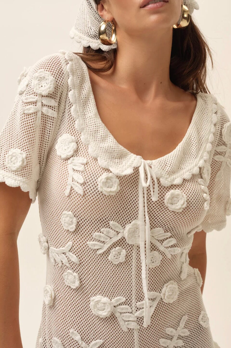 FOR LOVE & LEMONS | Sara Romper - White - Image 4