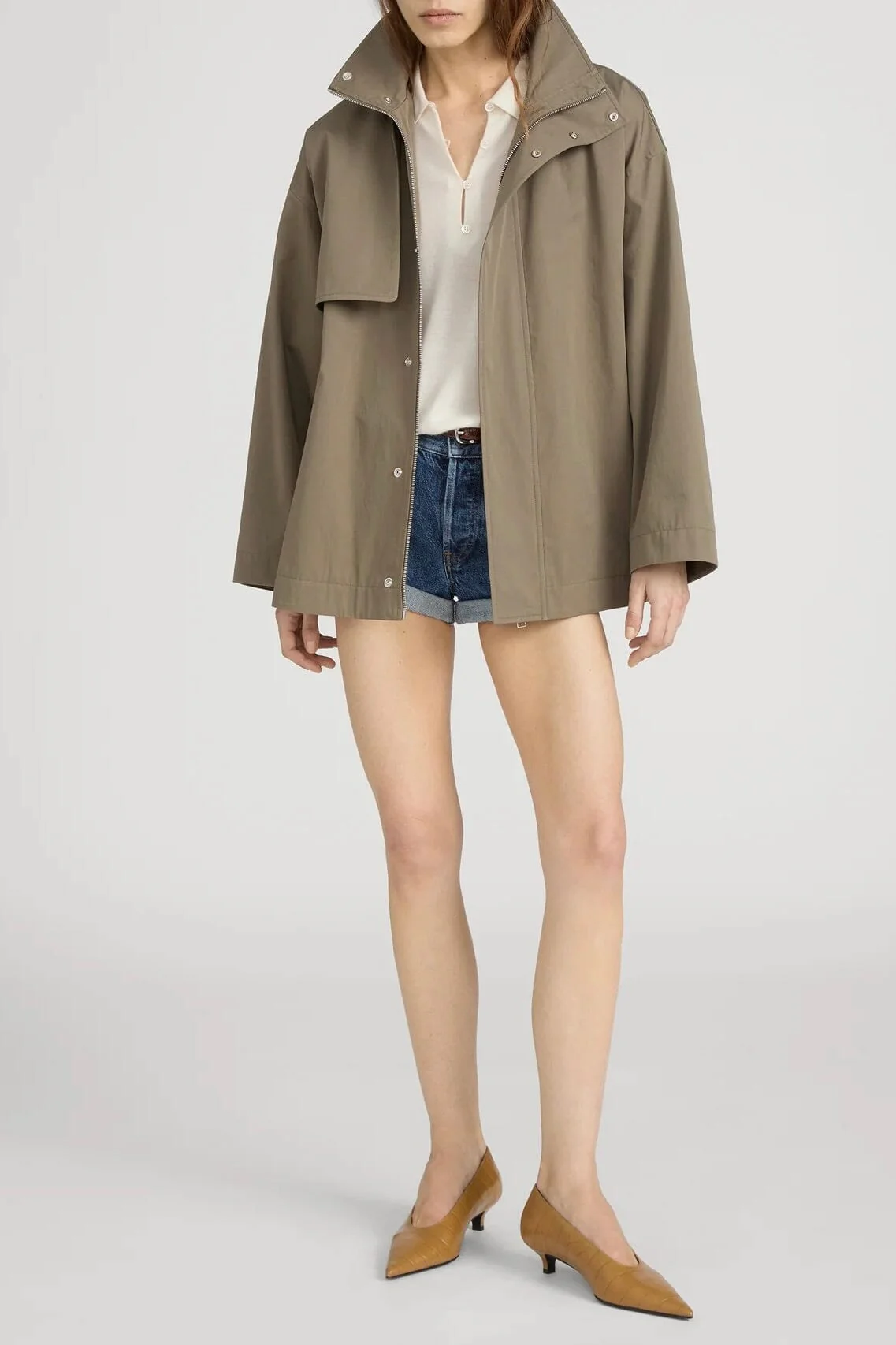 FRAME | Short Field Trench - Army - Image 3