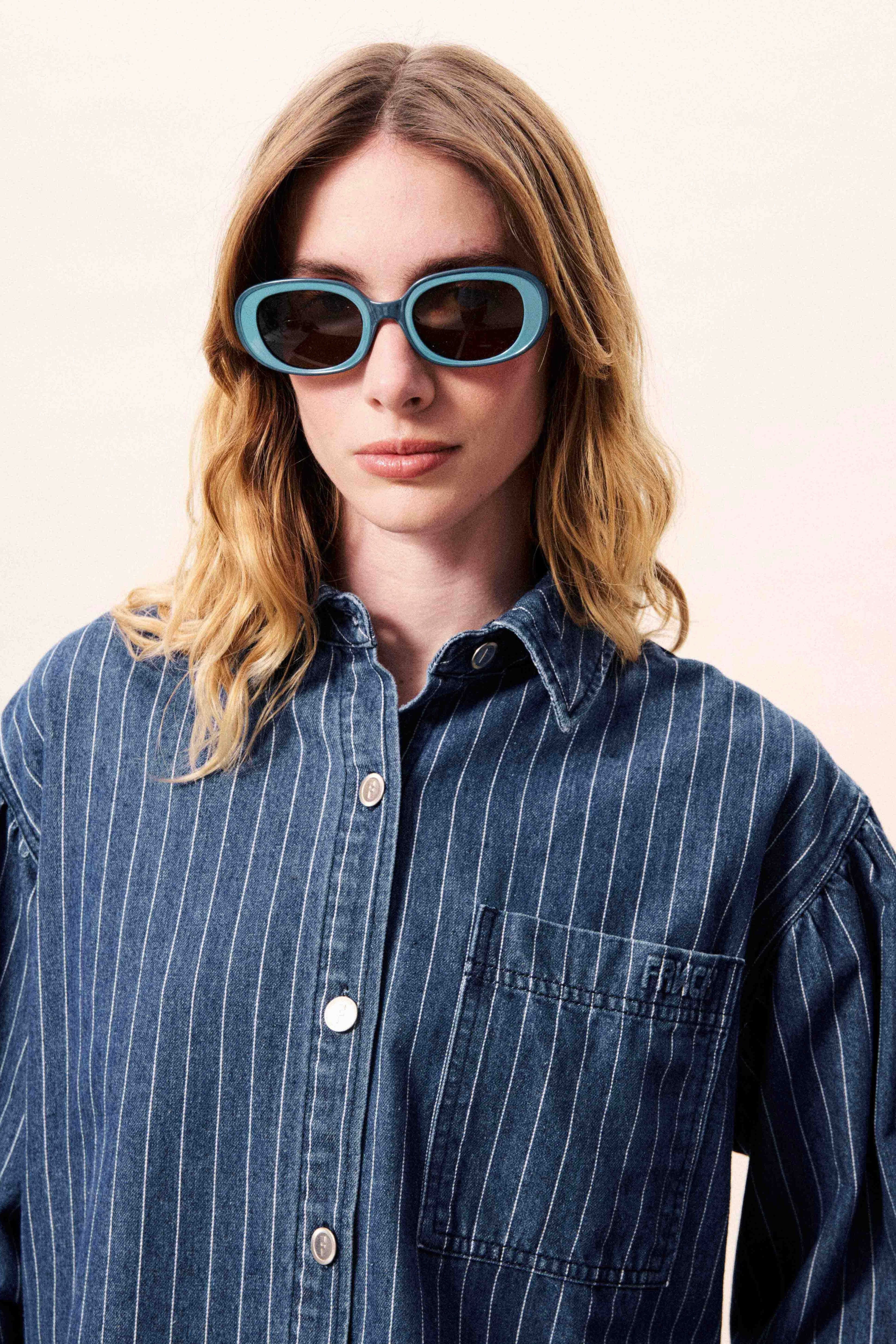 FRNCH | Fidelia Shirt - Bleu Jean - Image 4