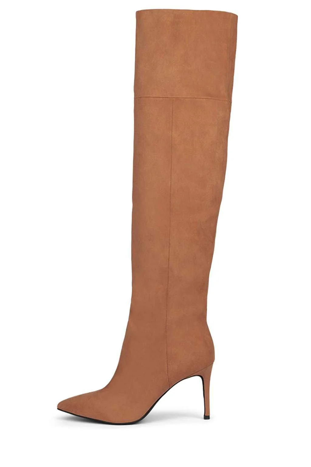JEFFREY CAMPBELL | Pillar Stetch Suede Heel Boot -Blush - Image 3