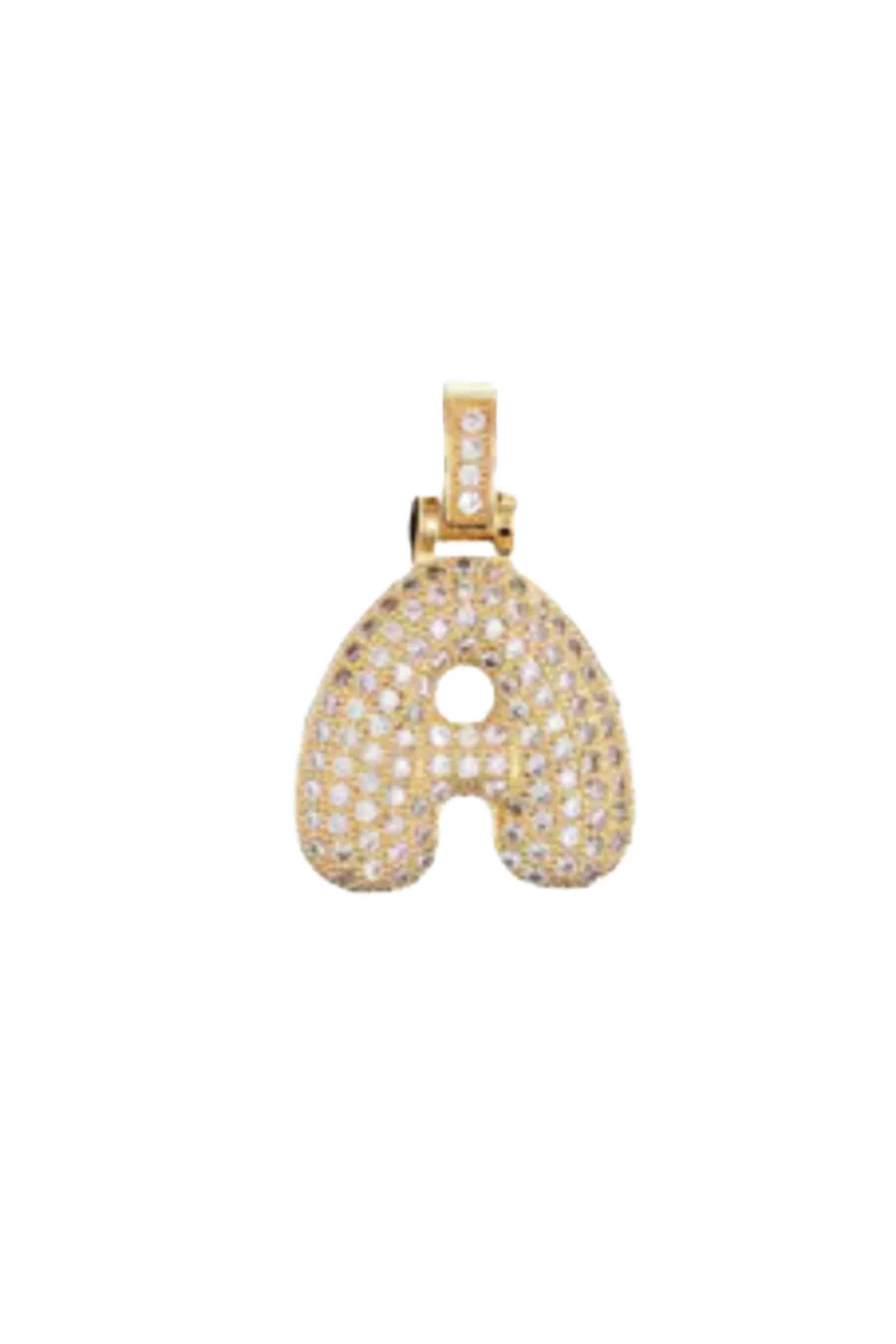 LIVIE | Bubble Letter Necklace - Gold - Image 7