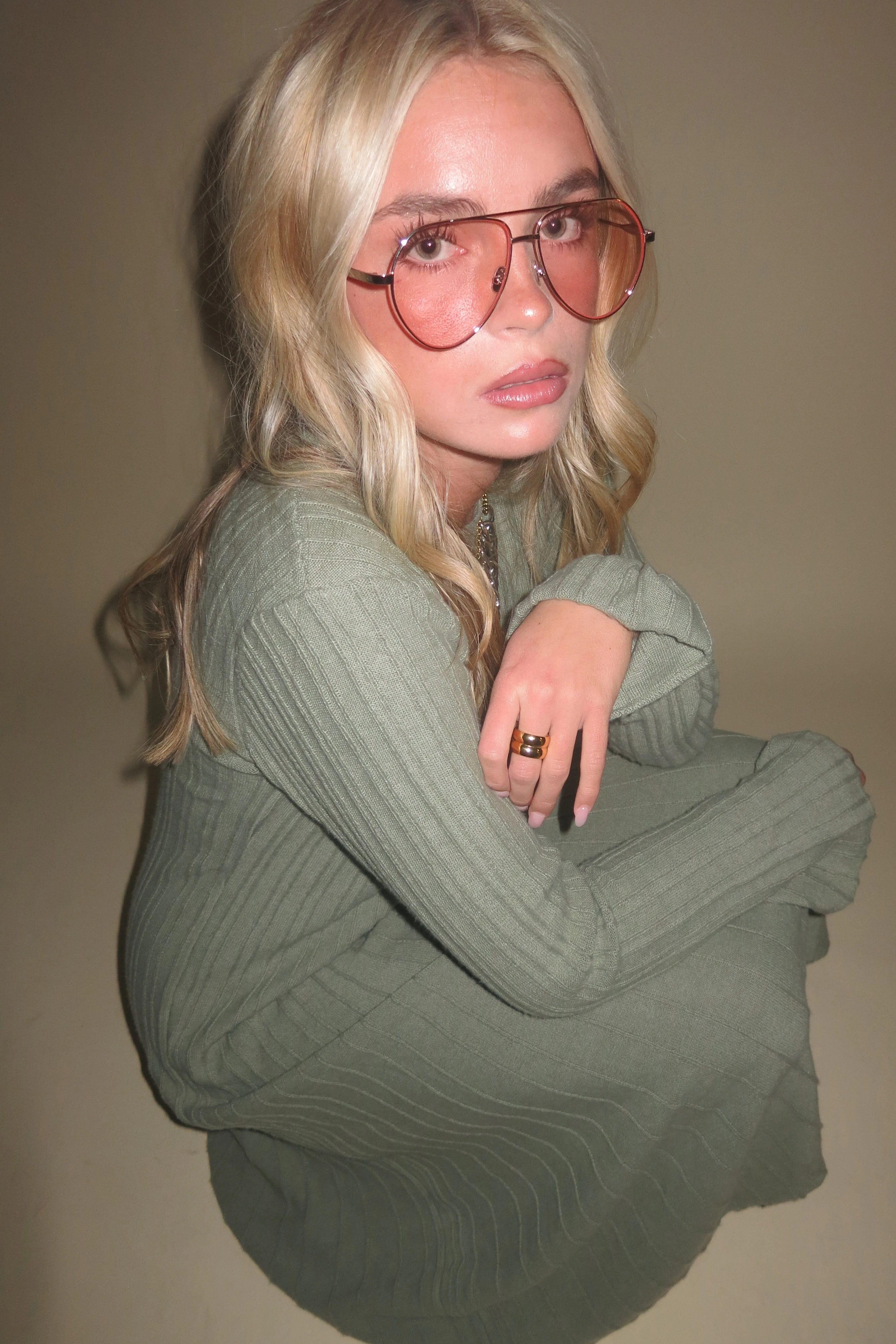 ONLINE ONLY | Jayne Knit Dress - Sage - Image 5