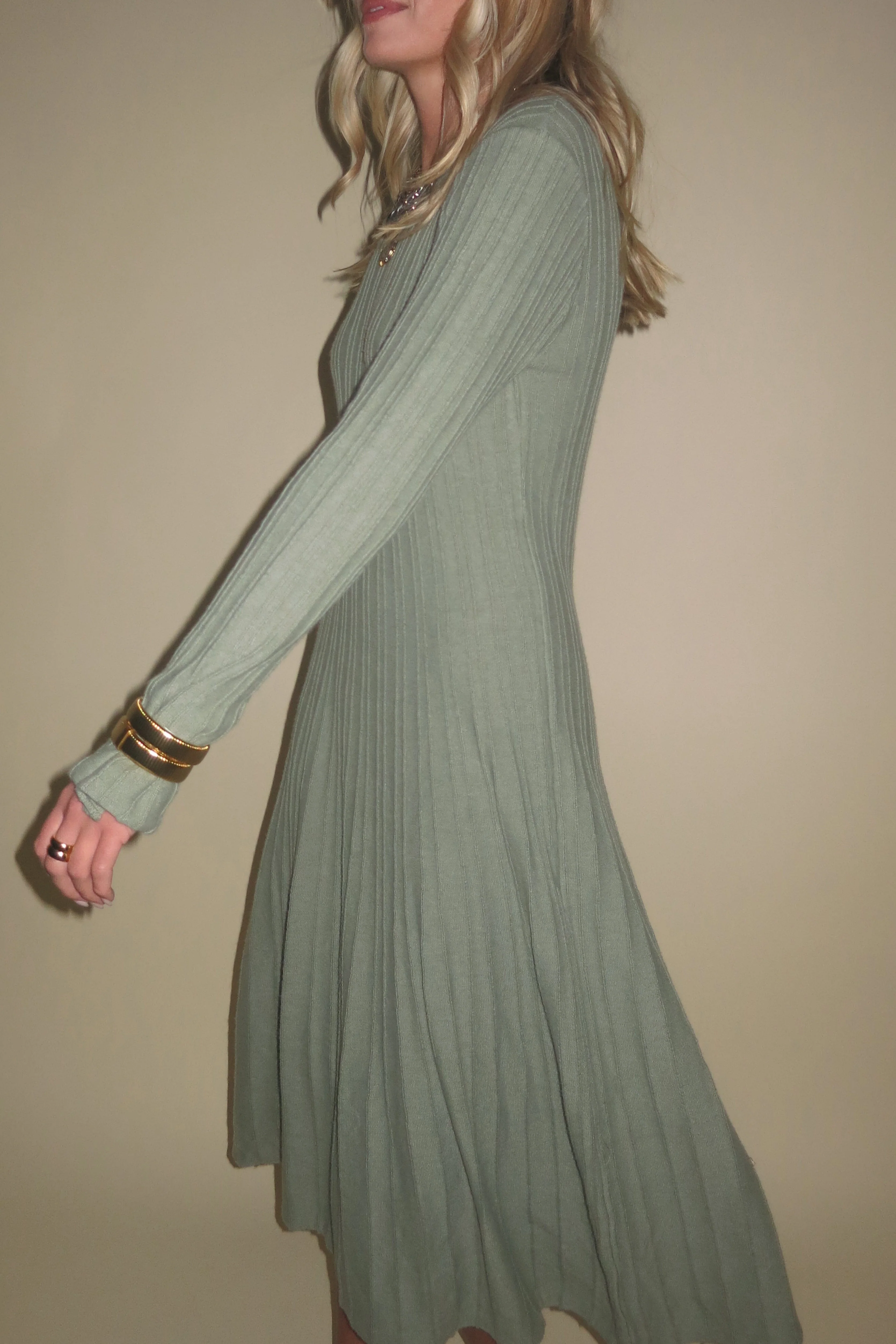 ONLINE ONLY | Jayne Knit Dress - Sage - Image 6