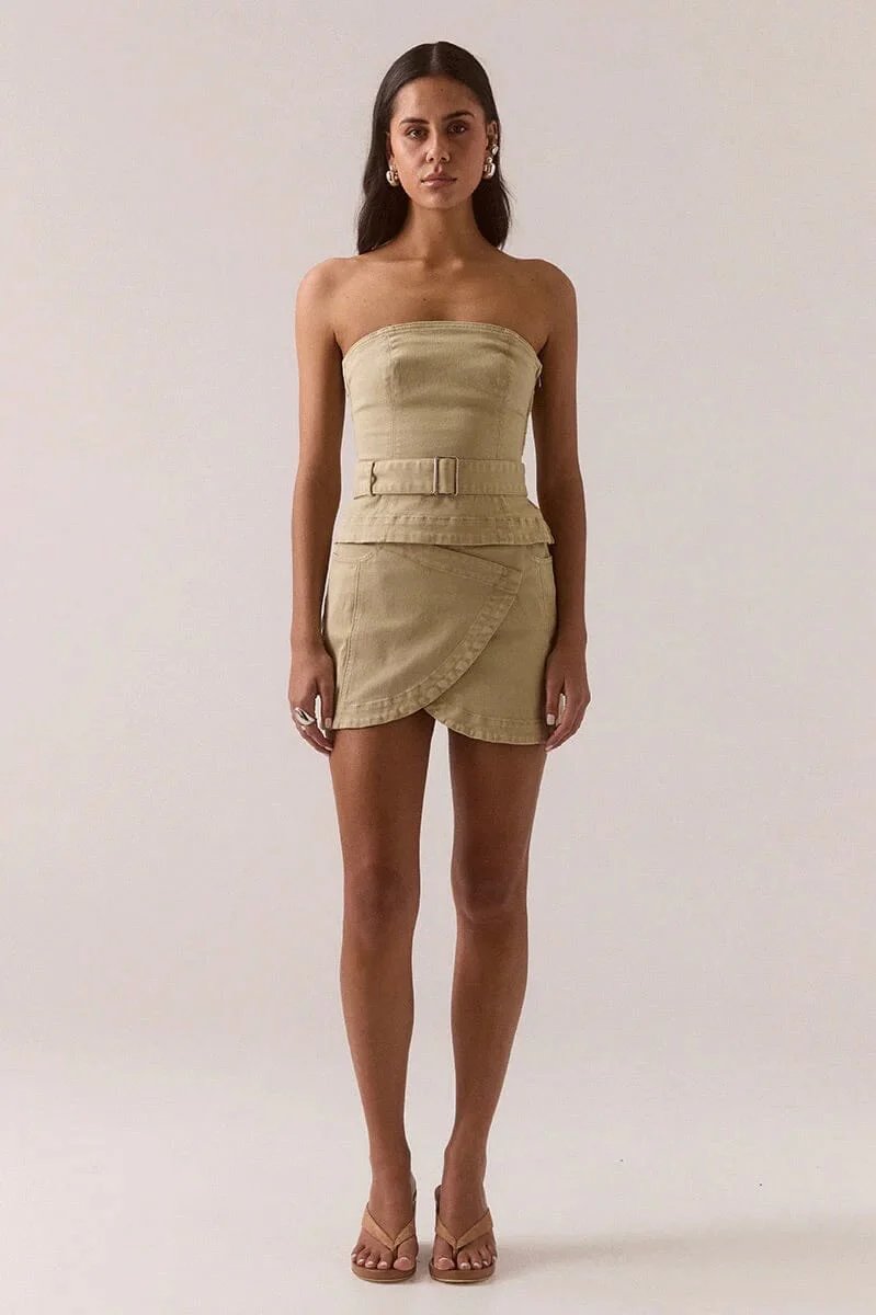 SOVERE | Verve Denim Bodice - Pistachio - Image 3