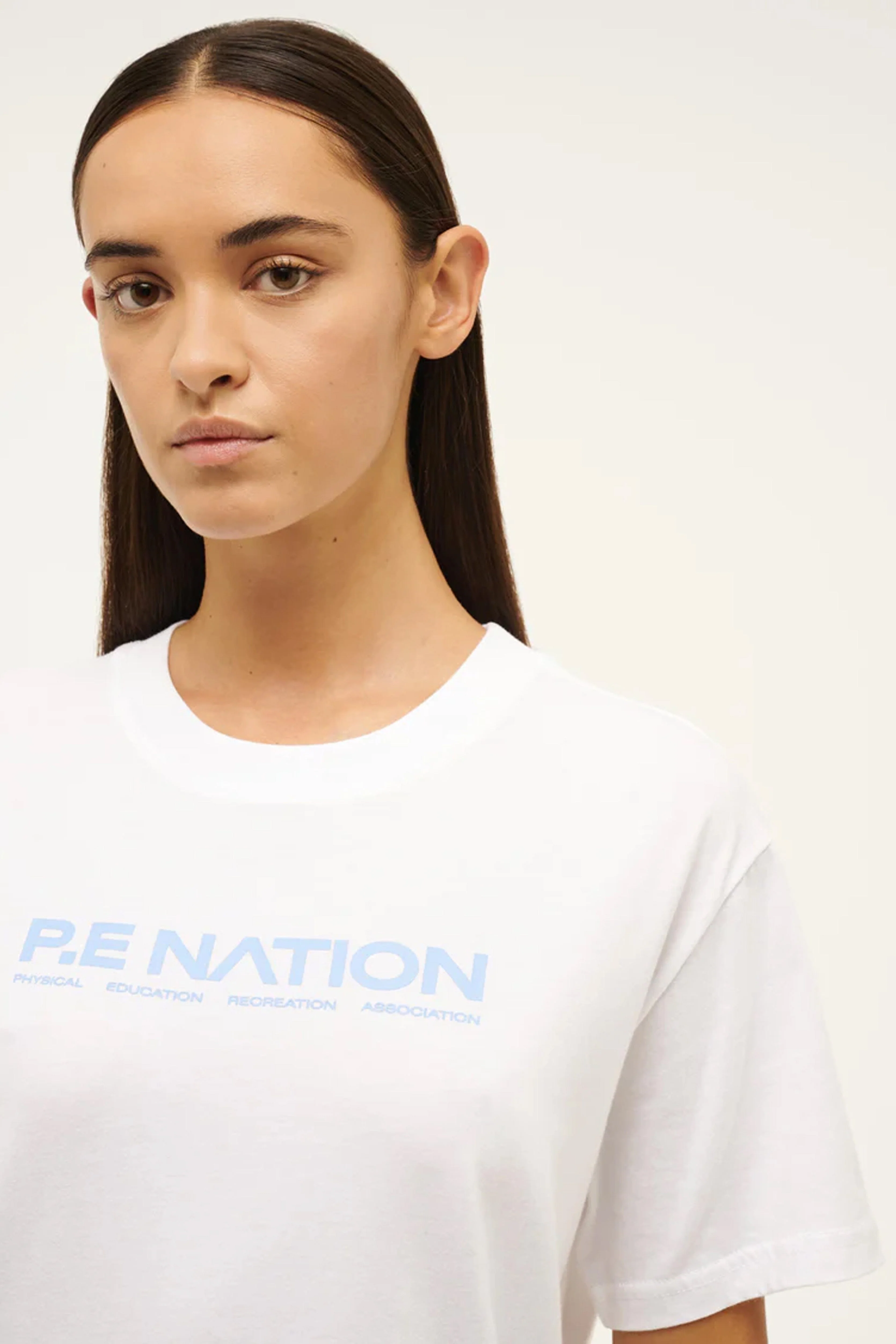 P.E. NATION | Aero SS Tee - White/Blue - Image 3