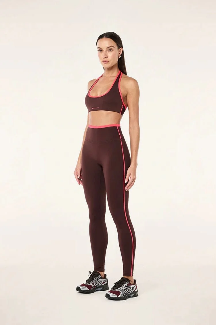 P.E NATION | Radar Full Length Legging - Mahogany/Diva Pink - Image 2