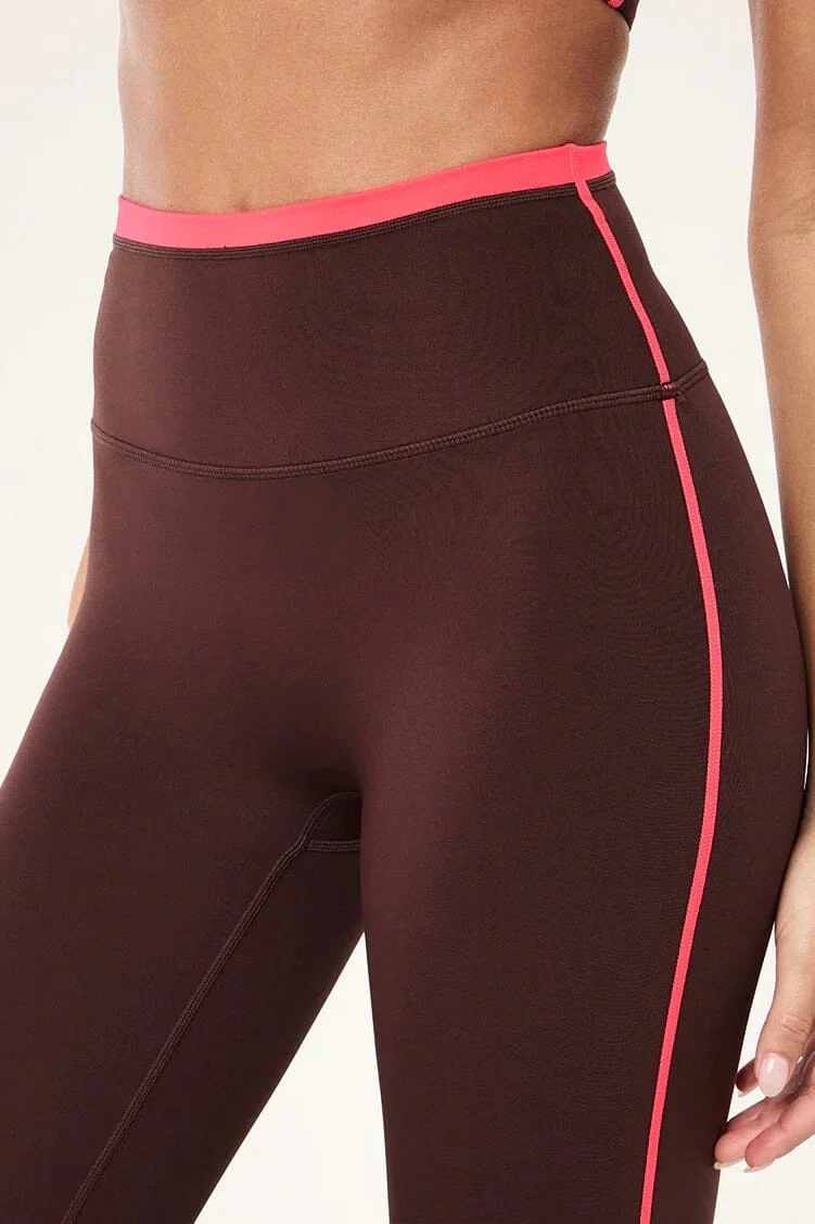 P.E NATION | Radar Full Length Legging - Mahogany/Diva Pink - Image 3