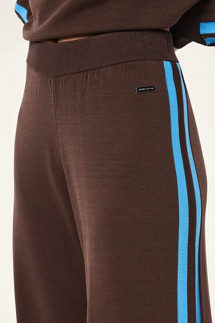 P.E. NATION | Retreat Knit Pant - Coffee/Marina Blue - Image 3