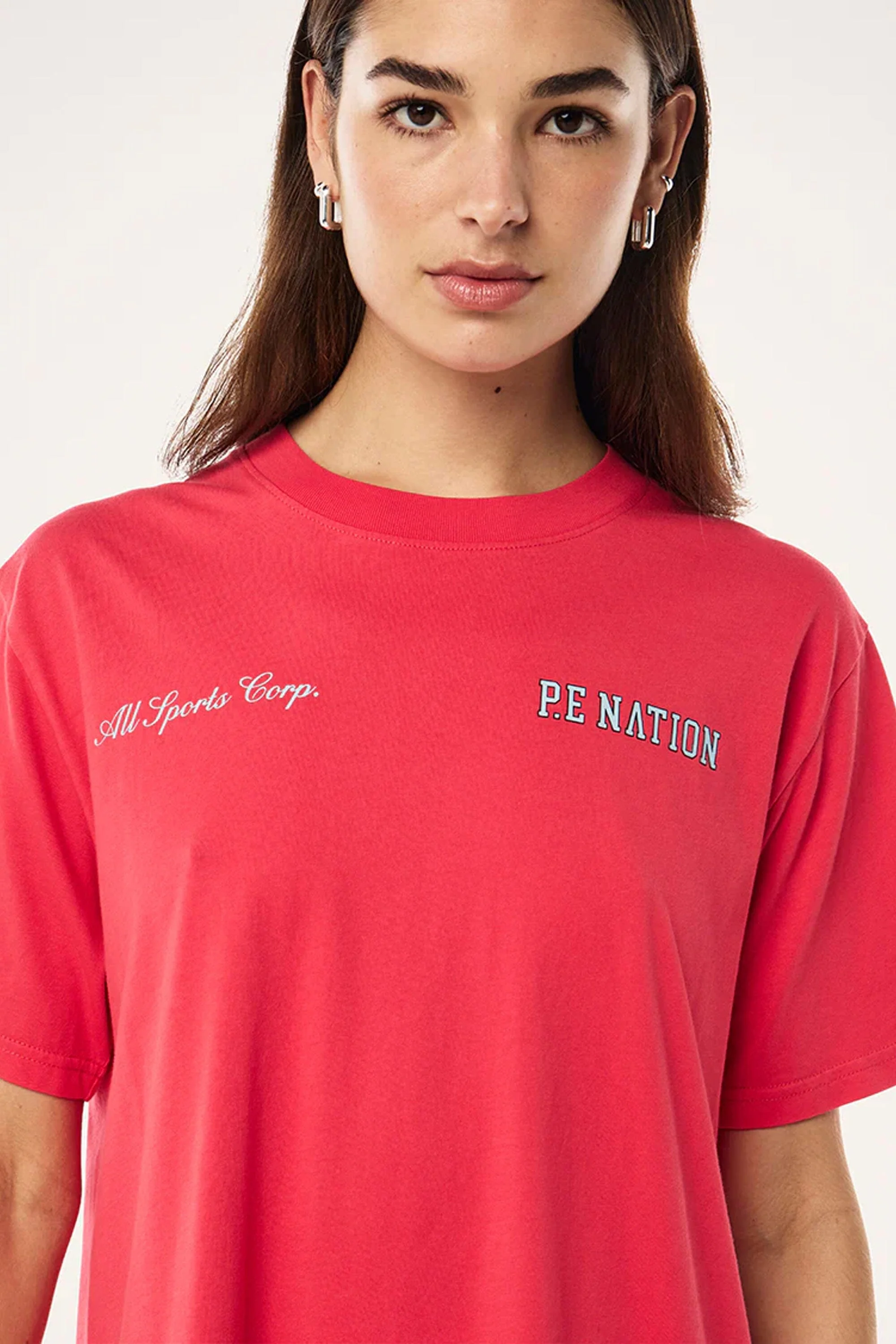 P.E NATION | Slate Tee - Washed Strawberry - Image 4