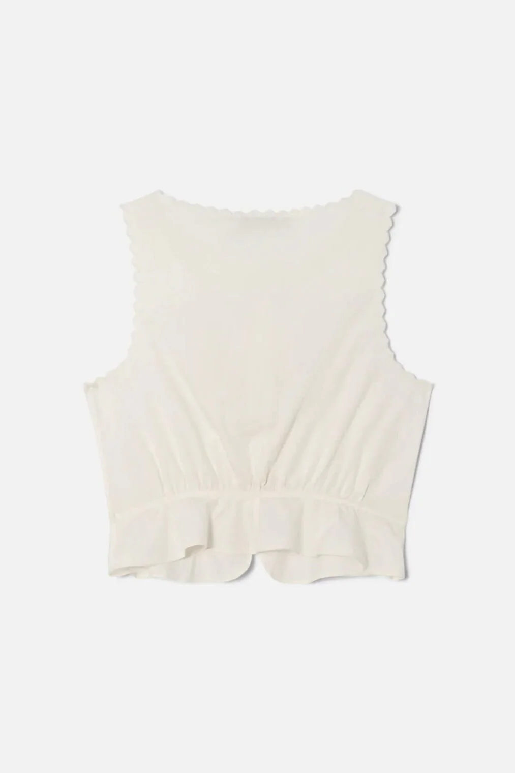 RE/DONE | Jerry Tank Blouse - Vintage White - Image 4