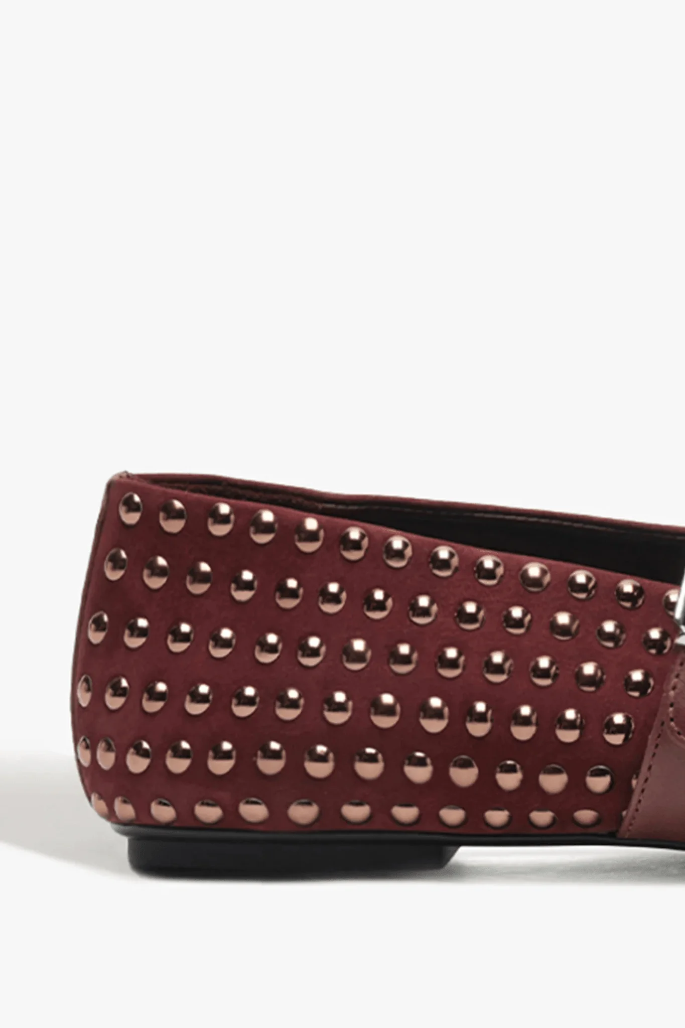 SCHUTZ | Eiza Shine Suede Flat - Vino - Image 6