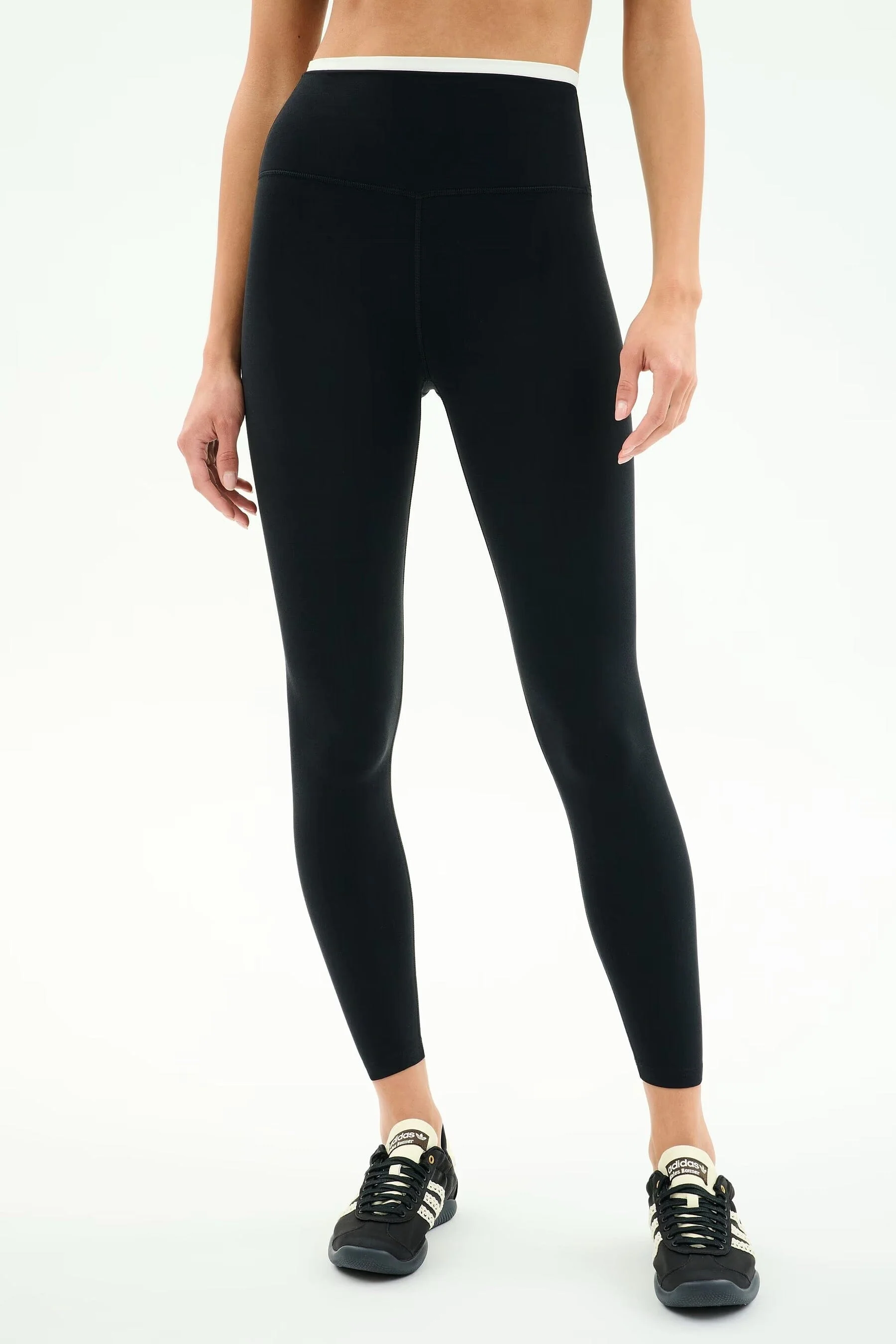 SPLITS59 | Dual High Waist Airtight 7/8 - Black/White - Image 6