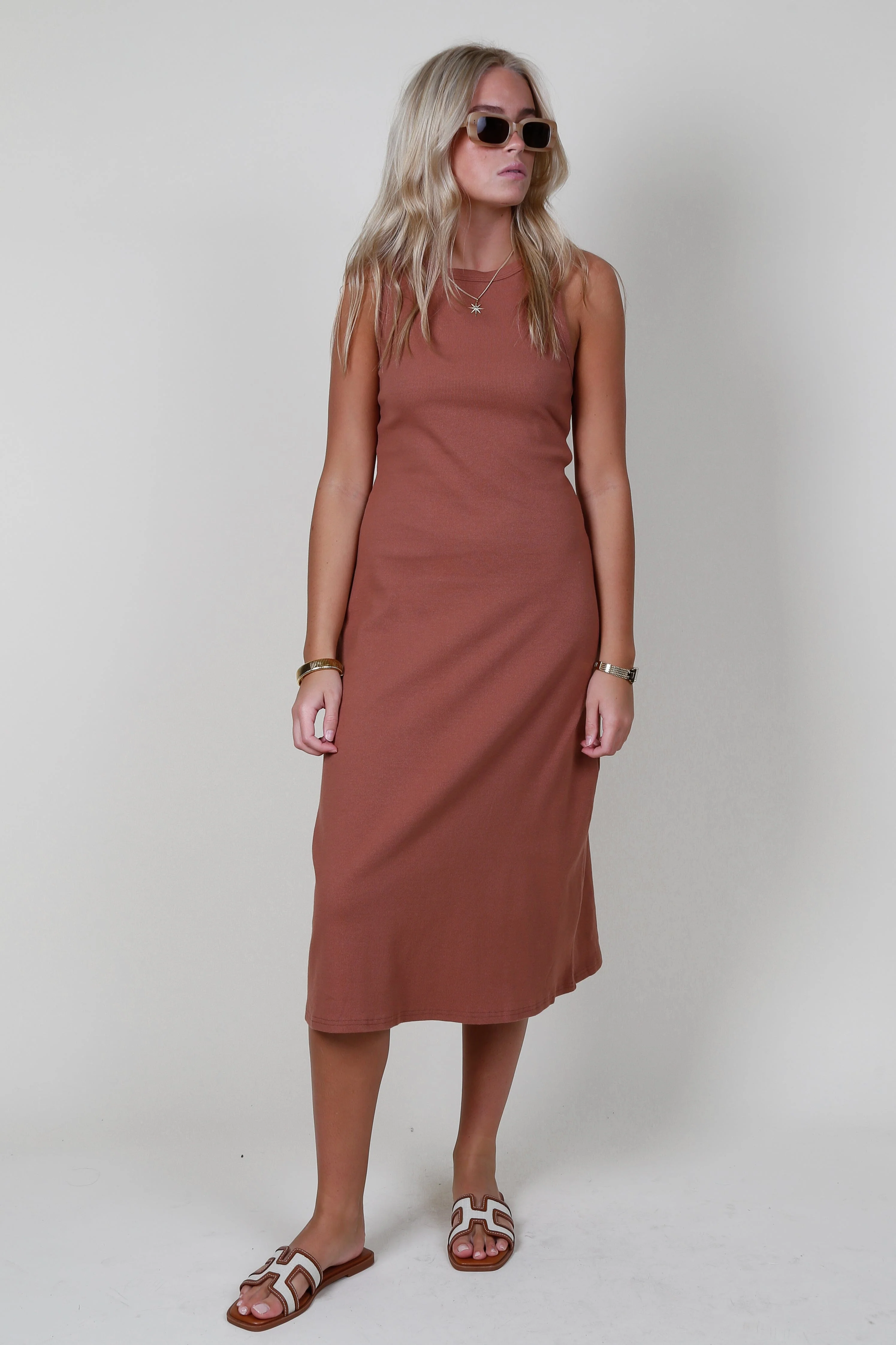 The Ivette Dress - Brick - Image 2